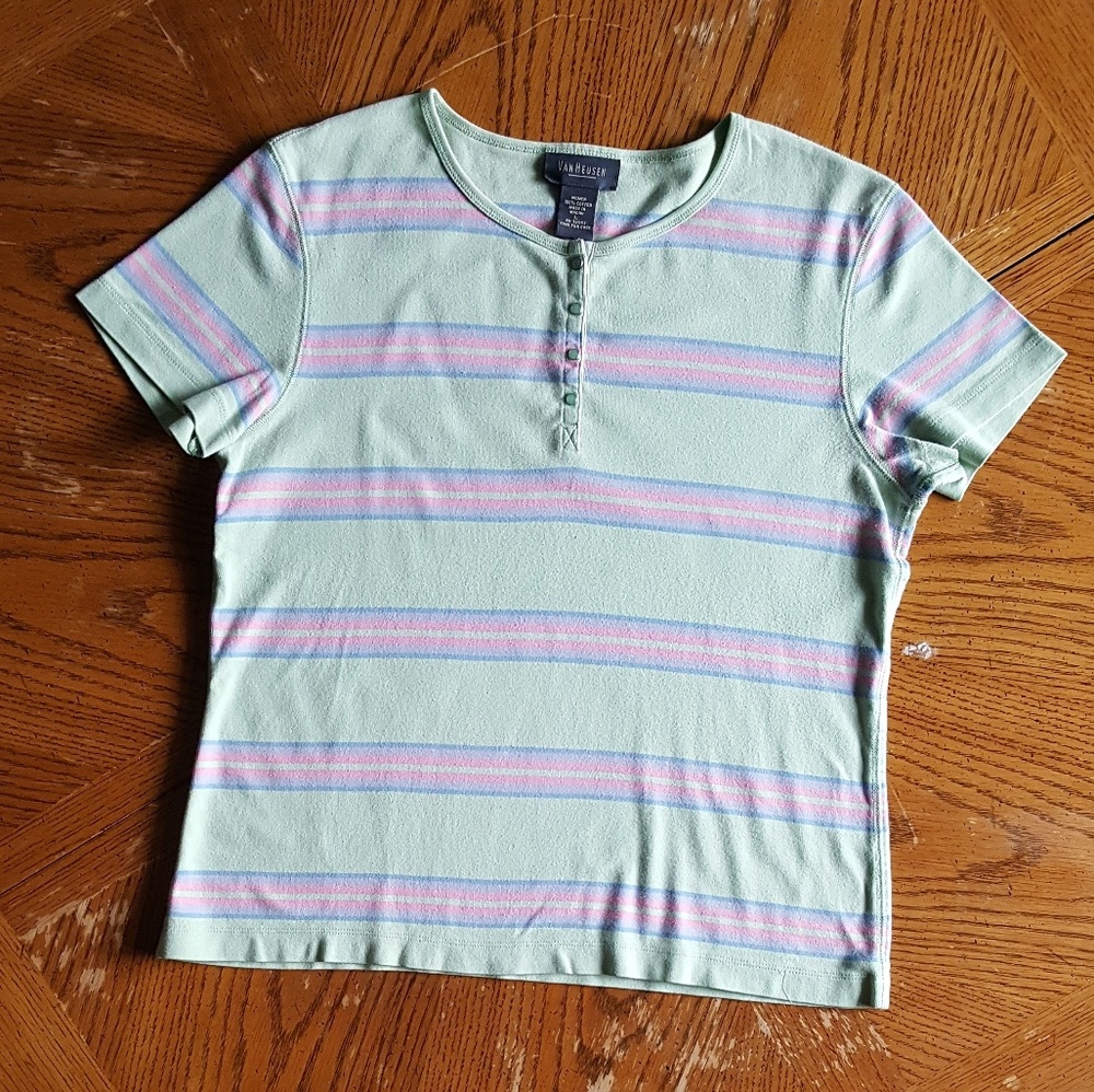 Pastel striped t-shirt